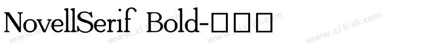 NovellSerif Bold字体转换